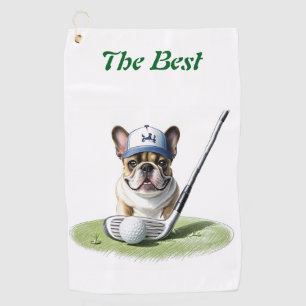 Französischen Bulldoggen golfplatz Golf Towel