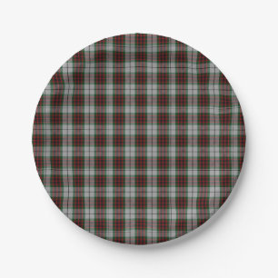 Fraser Dress Tartan Plaid Paper Plate