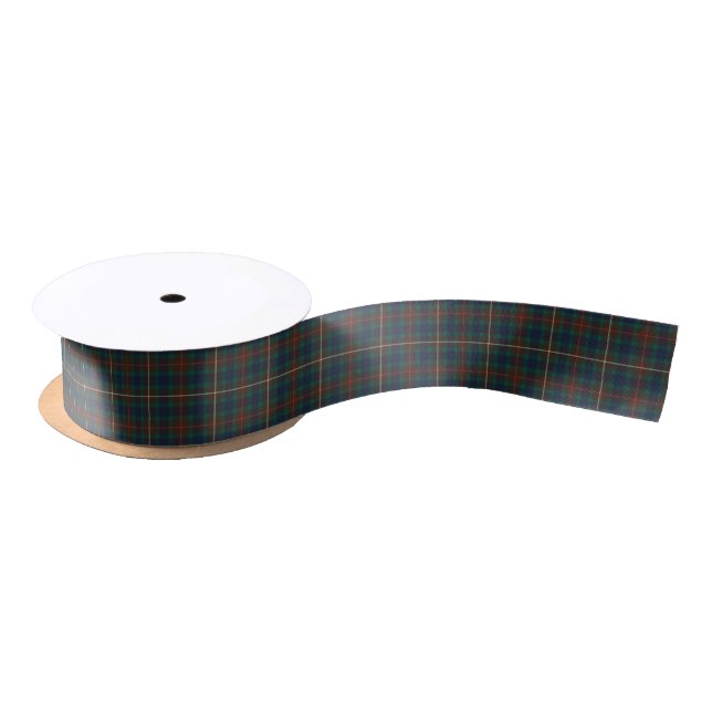 Fraser Hunting Tartan Plaid Pattern Satin Ribbon (Spool)