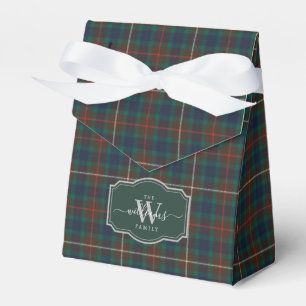 Fraser Hunting Tartan Scottish Clan Plaid Favour Box