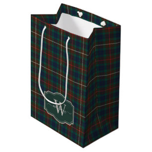Fraser Hunting Tartan Scottish Clan Plaid Medium Gift Bag