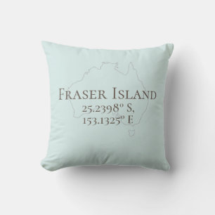 Fraser Island  Australia Latitude & Longitude  Cushion