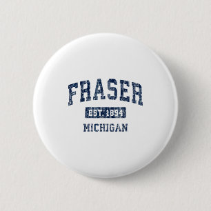 Fraser Michigan Mi Vintage Sports Established Desi 6 Cm Round Badge