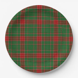 Fraser of Castle Leathers Tartan Paper Plate