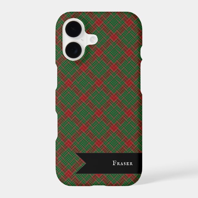 Fraser of Castle Leathers Tartan Plaid Pattern (Back)