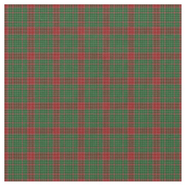 Fraser of Castle Leathers Tartan Plaid Pattern Fabric (Close Up)