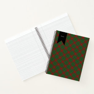 Fraser of Castle Leathers Tartan Plaid Pattern Notebook