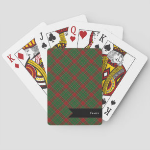 Fraser of Castle Leathers Tartan Plaid Pattern Playing Cards
