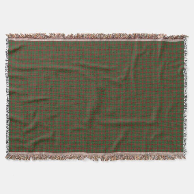 Fraser of Castle Leathers Tartan Plaid Pattern Throw Blanket (Front)