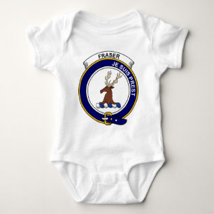 Fraser (of Lovat) Clan Badge Baby Bodysuit