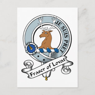 Fraser of Lovat Clan Badge Postcard