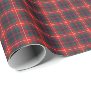 Fraser of Lovat Modern Clan Tartan Wrapping Paper