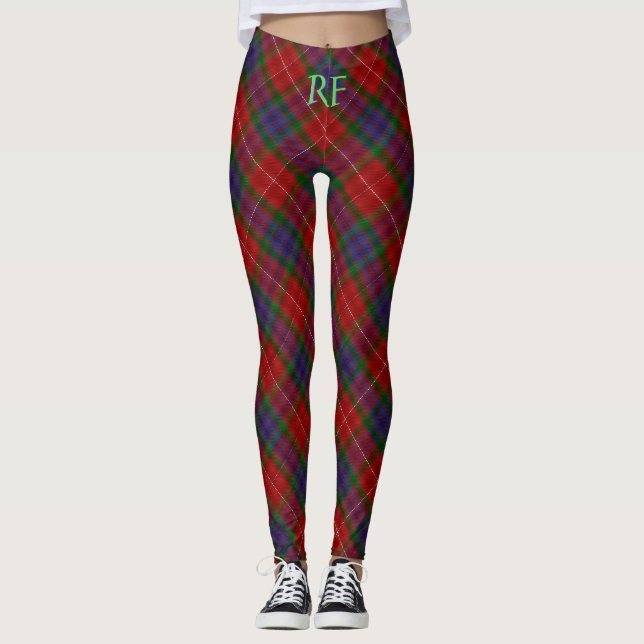 Fraser Official Tartan with monogram / name Leggings (Front)