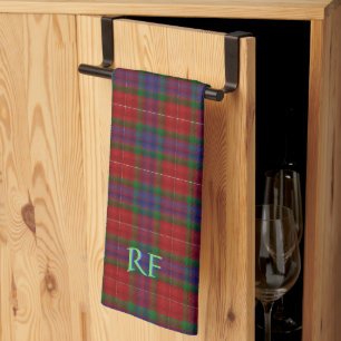 Fraser Official Tartan with monogram / name Tea Towel