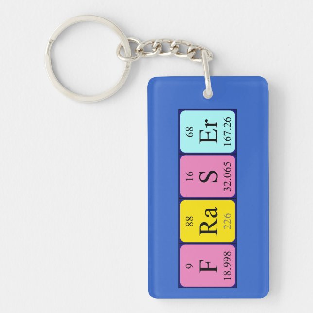 Fraser periodic table name keyring (Front)