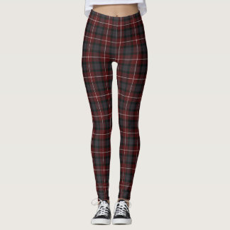 Fraser Red Mute Tartan Leggings