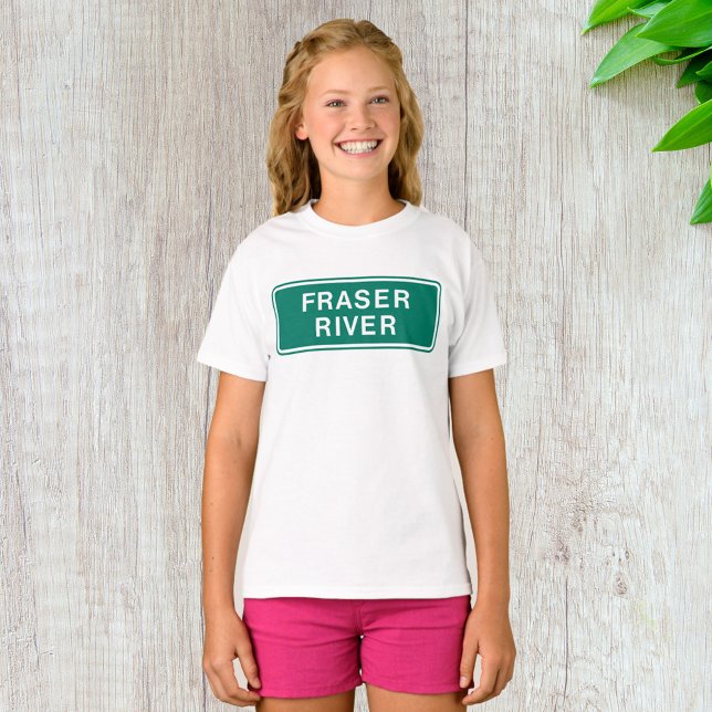Fraser River Highway Sign British Columbia Canada  T-Shirt (Creator Uploaded)