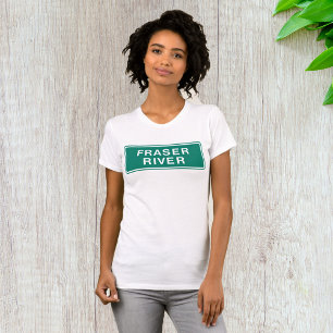 Fraser River Highway Sign British Columbia Canada T-Shirt