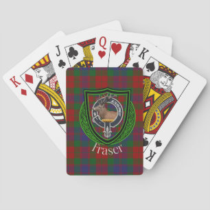 Fraser Scottish Clan Tartan & Crest Playing Cards
