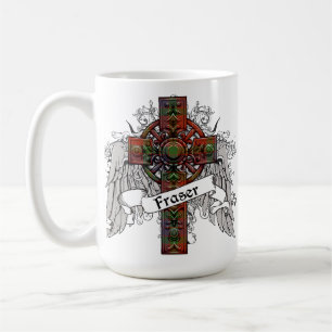 Fraser Tartan Cross Coffee Mug
