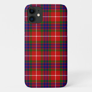 Fraser tartan red green blue purple plaid iPhone 11 case