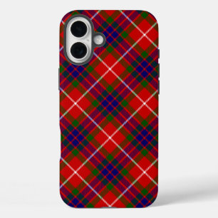 Fraser tartan red green blue purple plaid iPhone 16 plus case