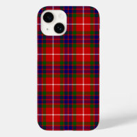 Fraser tartan red green blue purple plaid