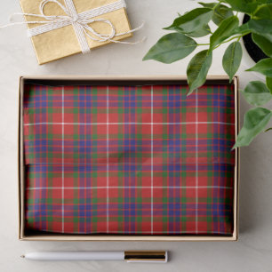 Fraser tartan red green blue purple plaid tissue paper