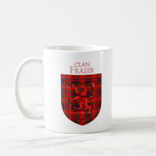 Fraser Tartan Scottish Plaid Lion Rampant Coffee Mug