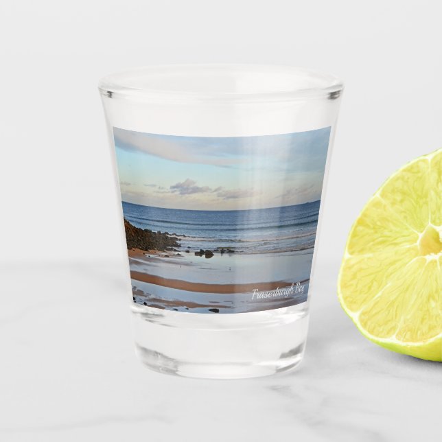 Fraserburgh Bay, Scotland Shot Glass (Front)