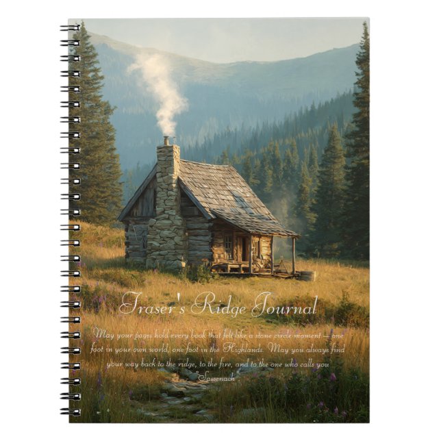 Fraser's Ridge Cabin Sassenach Notebook (Front)