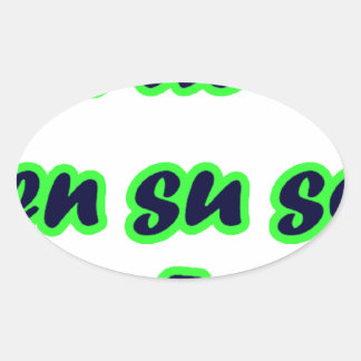 Frases master 14.09 oval sticker