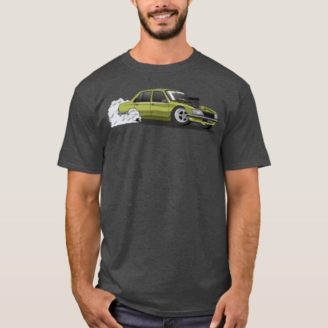 FRASHR Burnout Car funny T-Shirt (Front)