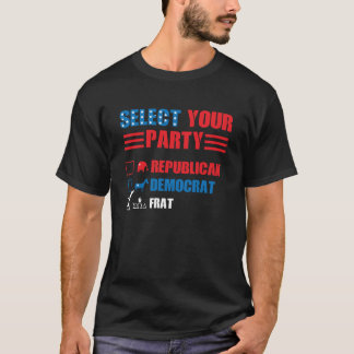 Frat Party Funny Political Election Voting Humour T-Shirt