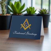 Fraternal Greetings Freemason Masonic Birthday