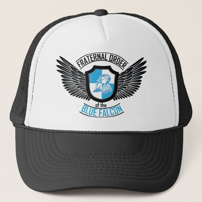 Fraternal Order of The Blue Falcon, Blue Falcon Trucker Hat (Front)