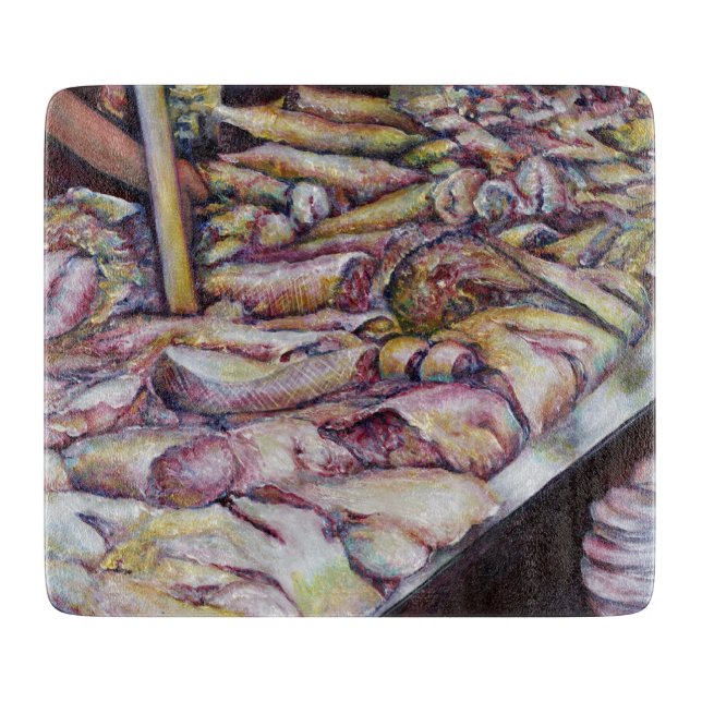 Fraternising with Fresh Fish Cutting Board (Front)