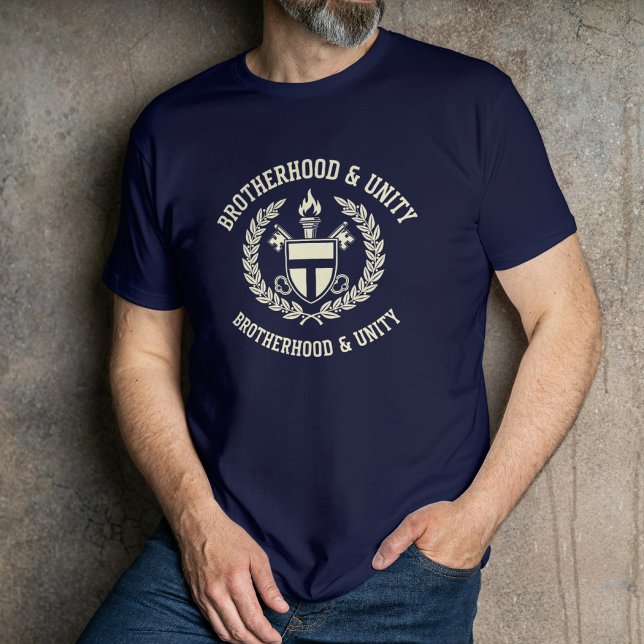 Fraternity Brotherhood Unity Classic Crest Design T-Shirt (Creator Uploaded)