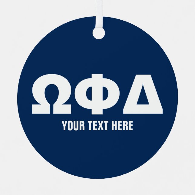 Fraternity keepsake ornament with custom photo (Front)