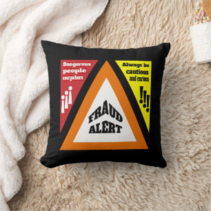 Fraud Alert Cushion