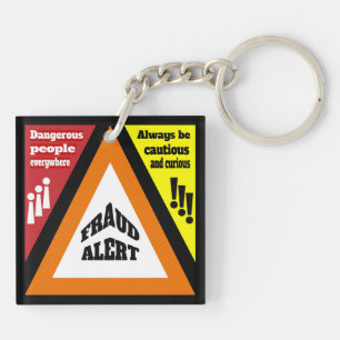Fraud Alert Key Ring