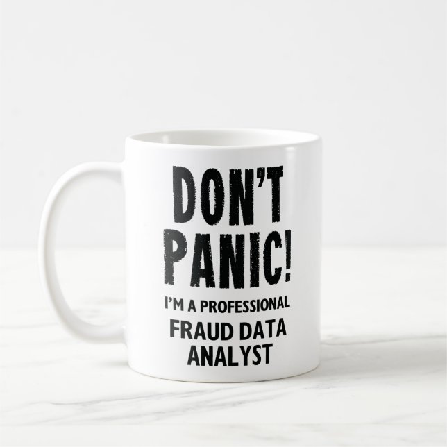 Fraud Data Analyst Coffee Mug (Left)