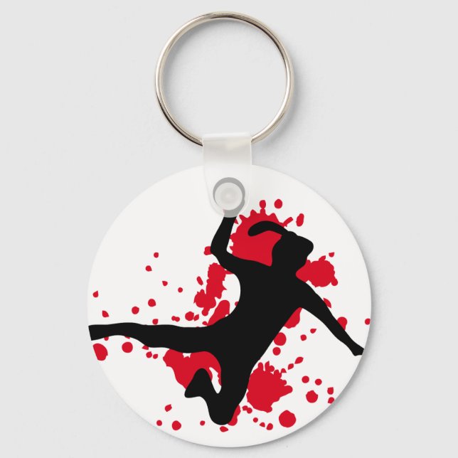 Frauenhandball handball sign key ring (Front)