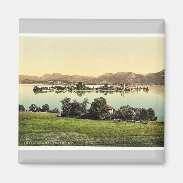 Fraueninsel, Chiemsee, Upper Bavaria, Germany vint Magnet (Front)