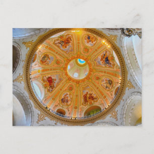 Frauenkirche Dome Ceiling, Dresden, Germany Postcard