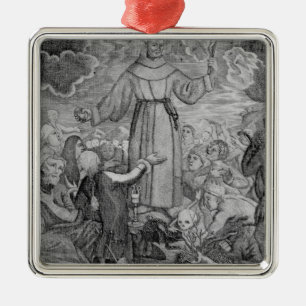 Fray Junipero Serra Metal Ornament