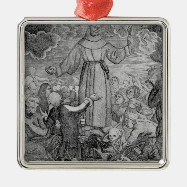 Fray Junipero Serra Metal Ornament (Front)