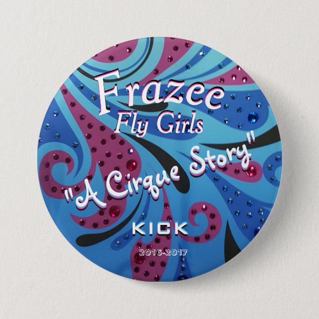 Frazee Fly Girls 3" Fan Button (Front)