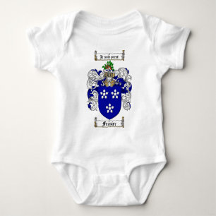 FRAZIER FAMILY CREST - FRAZIER COAT OF ARMS BABY BODYSUIT