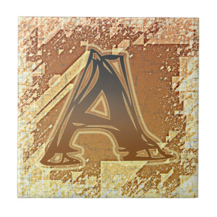 FRAZZLE MONOGRAM A TILE